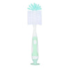 2-in-1 Bristle Bottle Brush with Nipple Brush and Suction Cup, Nylon Baby Bottle and Cup Cleaning Brush for Daily Use