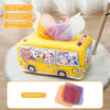 Montessori Sensory Tissue Box Toy – Educational Busy Board for Babies & Toddlers, Fine Motor Finger Exercise