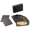 24K Gold Waterproof Playing Cards - Plastic Poker Deck, PET Table Game for Halloween & Christmas, Family Game Night Gift