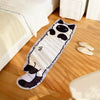 Long Plush Cartoon Cat Rug - Soft Non-Slip Machine Washable Floor Mat for Bedroom & Living Room