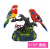 Sound and Voice Control Electric Bird Toy with Simulation Induction, Birdcage Design, Kids Gift and Garden Ornament