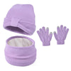 3Pcs Winter Kids Beanie Hat, Scarf & Gloves Set – Warm Knitted Hat, Neck Warmer & Outdoor Accessories for Boys & Girls (3-8Y)
