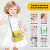 Montessori Busy Board for Toddlers – Quiet 3D Activity Book, Sensory Learning Toy, Dollhouse Bag, Birthday Gift