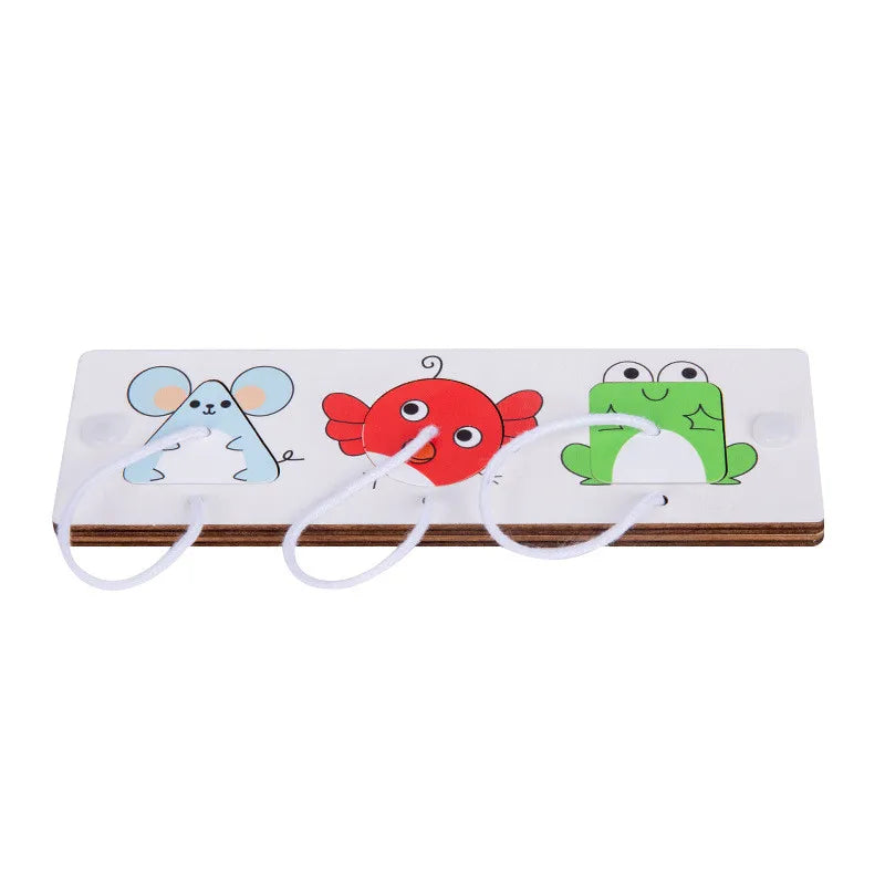 DIY Montessori Busy Board – Wooden Accessories with Hand-Pulled Wheel, Gear, Drum, Car, and Castle, Early Educational Toy for Children Gift