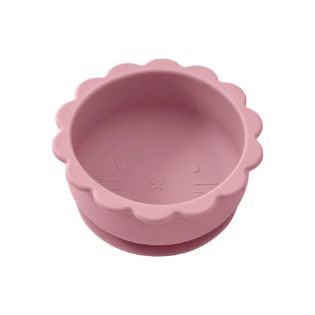 1PC Baby Silicone Bowl - Cute Cartoon Lion Shape Baby Tableware, Solid Color Baby Food Storage, BPA-Free Suction Baby Meal Tray