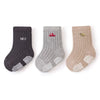 3 Pairs Newborn Baby Socks - Autumn Warm, Breathable Non-Slip Stockings | Solid Fashion Socken for Boys & Girls, Kids Clothes Accessories