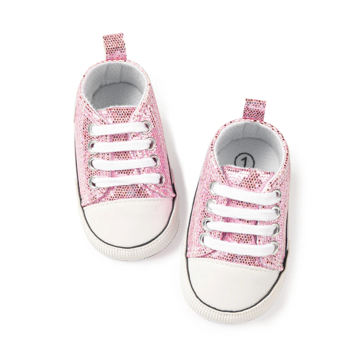 KIDSUN Newborn Multi-Coloured Canvas Baby Shoes – Soft Soled Casual First Toddler Shoes for Boys & Girls