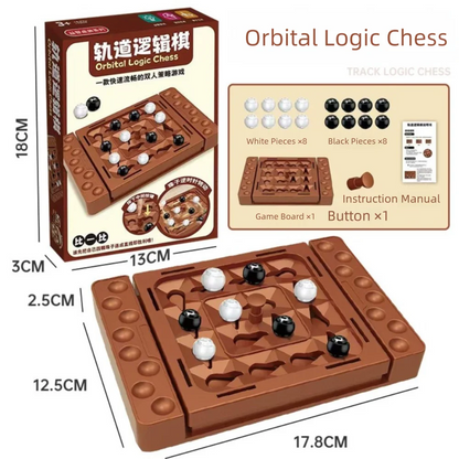 Interactive Touch Flip Black and White Chess Thinking Reasoning Toy Intelligent Tabletop Board Game Fun Chess Track Game