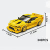 MOC Speed Racing Car Building Blocks Set — Small Studded Sports Car Garage Toy