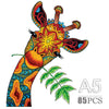 100-300 Piece Wooden Animal Jigsaw Puzzle - Wolf and Chicken Irregular Pieces 3D Brain Teaser for Adults & Kids Holiday Gift