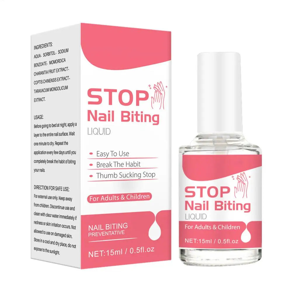 15ml Children Anti-Biting Nails – Bitter Nail Water, No Bite Cuticle Care, Non-Toxic Stop Nail Biting Polish