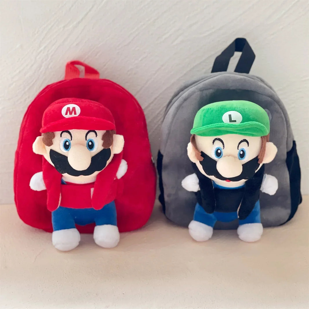 Super Mario Toy Backpack – Plush Kids Backpack, Cartoon School Bag for Boys & Girls, Anime Toys & Gifts Mochila - Kidzy Market