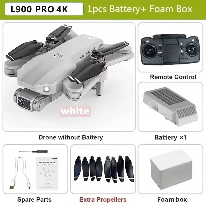 L900 Pro SE Max GPS Drone – 4K Dual HD Camera 5G WiFi FPV Quadcopter with Obstacle Avoidance