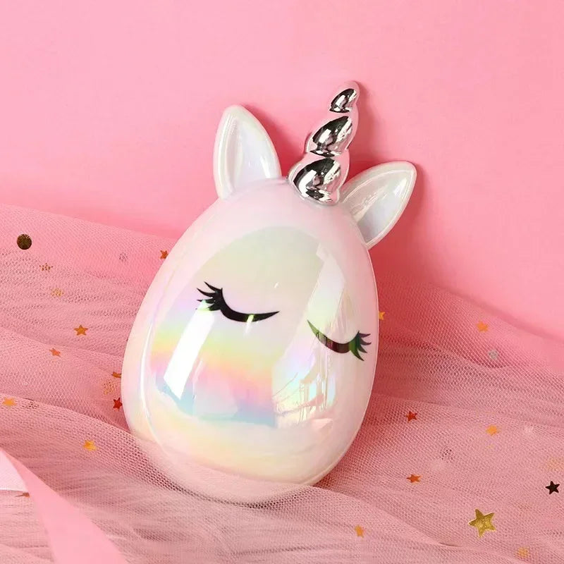 Princess Detangling Hair Comb for Kids – Cartoon Unicorn Head Massager, Anti-static, Cute Hair Care Tool for Children