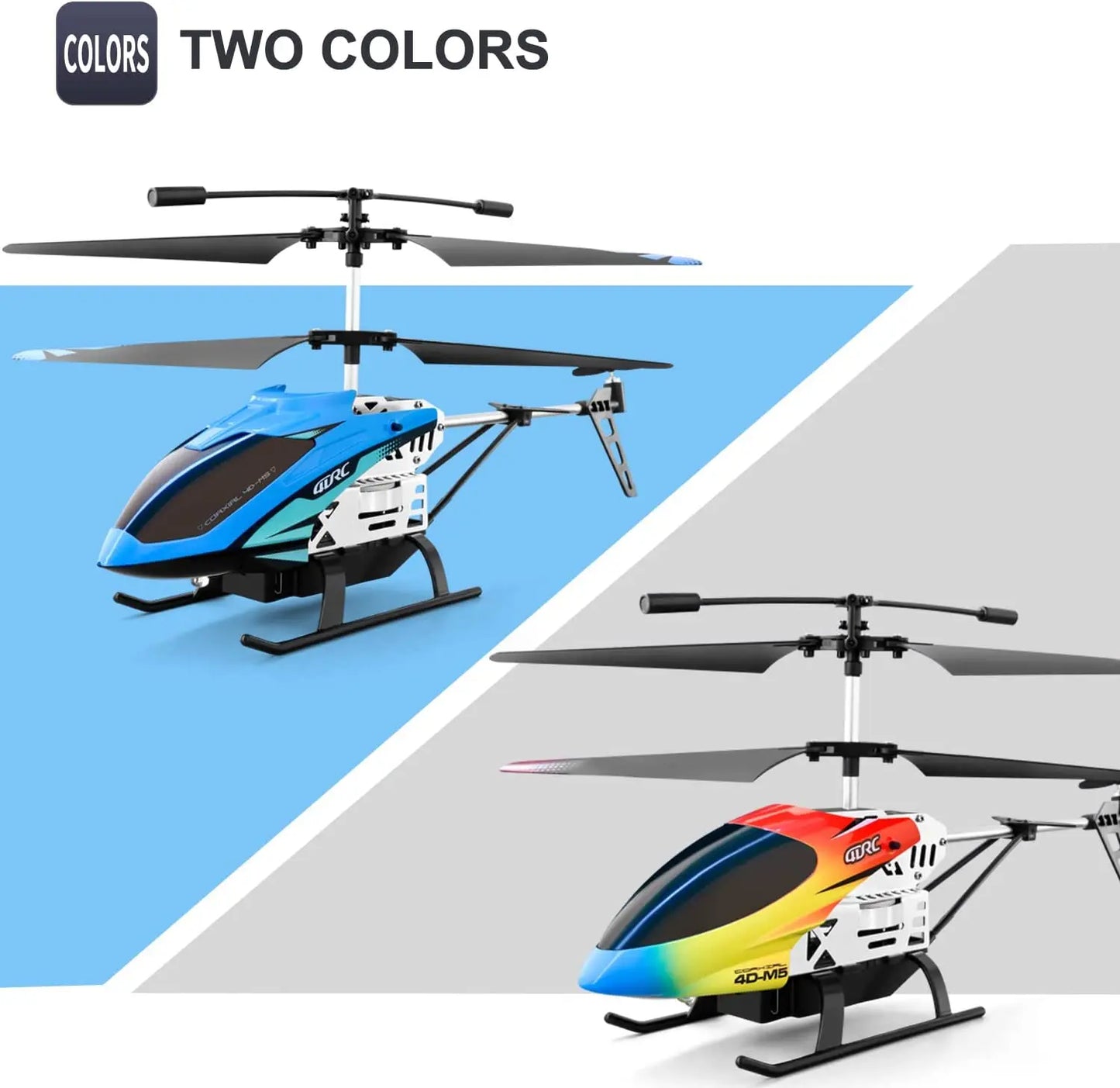 4DRC M5 RC Helicopter – 3.5 Channel Gyro Altitude Hold Indoor Flying Toy for Kids
