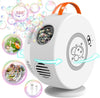 Automatic Bubble Machine — 360° Rotating Portable Bubble Blower, Battery-Powered Bubble Maker for Outdoor Parties & Weddings