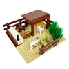 Farm MOC Building Blocks Playset – Animal Parts Pasture Bricks Kit with Chicken Coop, Pig House and Birdhouse Compatible with Standard Stud Bricks