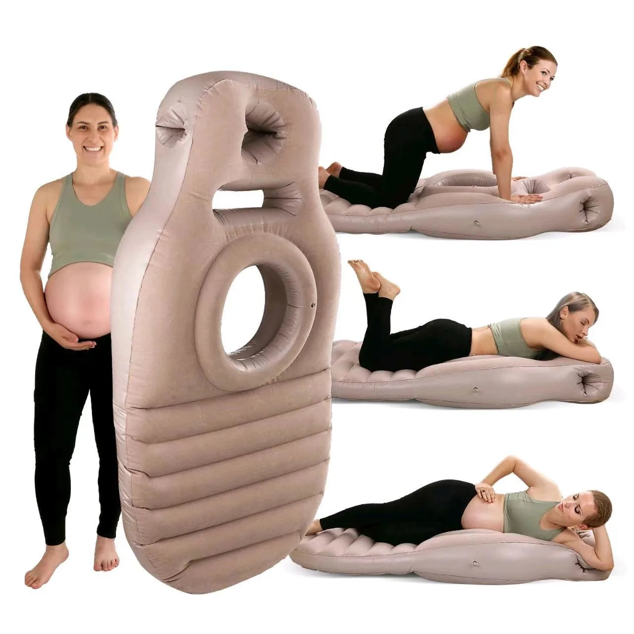 Pregnancy Maternity Body Bed PVC Thickened Resting Cushion Mattress Pillow Sleeping Mat