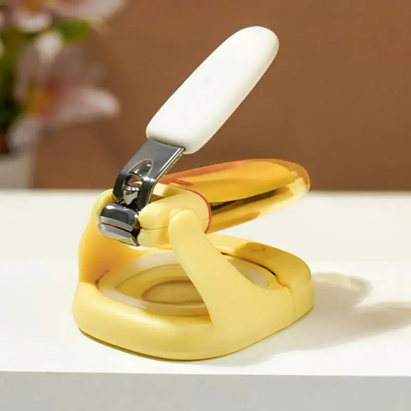 Baby Light Up Nail Clippers, Portable Travel Nail Scissors, Fingernail & Toenail Trimmer, Pocket-Sized Nail Cutter for Kids and Adults