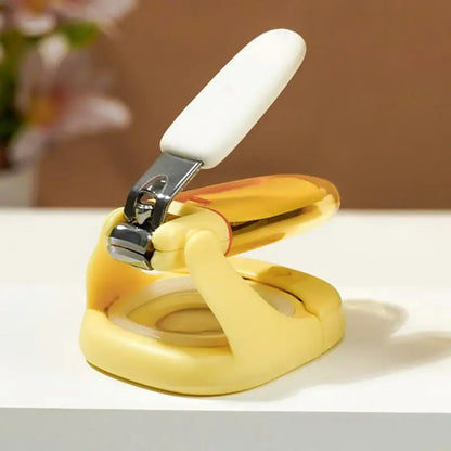 Baby Light Up Nail Clippers, Portable Travel Nail Scissors, Fingernail & Toenail Trimmer, Pocket-Sized Nail Cutter for Kids and Adults