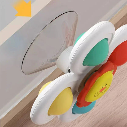 3Pcs Suction Cup Rotating Toy for Babies – Hand-Eye Coordination Educational Training, Bath and Travel Toy, Birthday or Christmas Gift