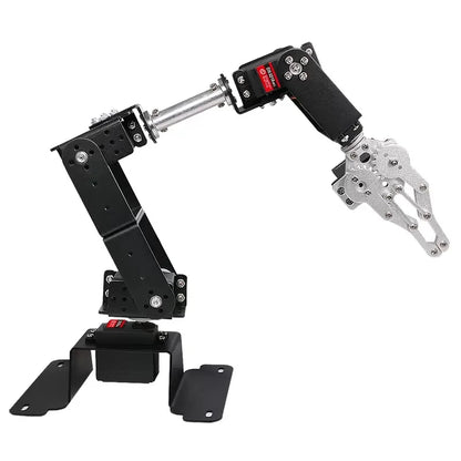 6 DOF Robot Manipulator, MG996 Metal Alloy Mechanical Arm with Clamp Claw Kit for Arduino, UNO/ESP32 Programmable DIY Robot Kit