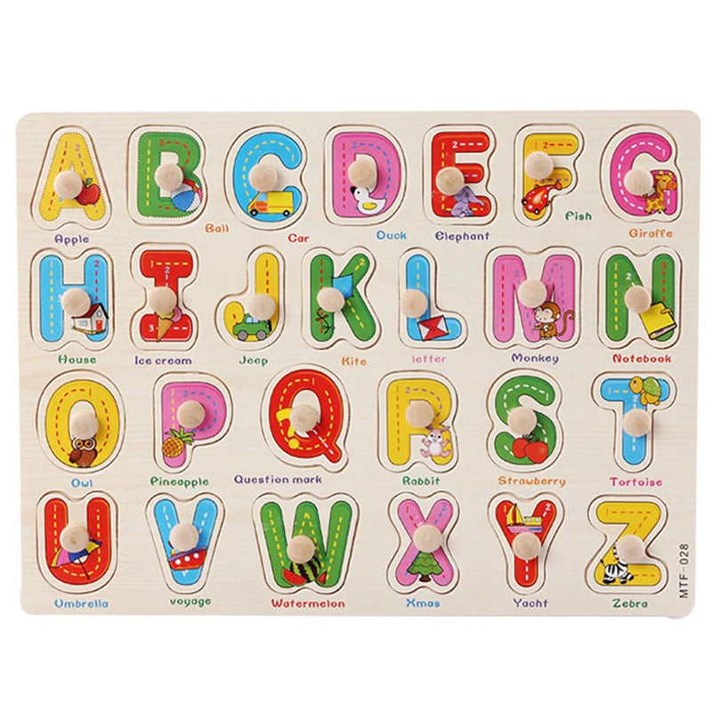 Montessori Wooden Puzzle Board – Animal Cognition Educational Toy for Kids 1-3 Years
