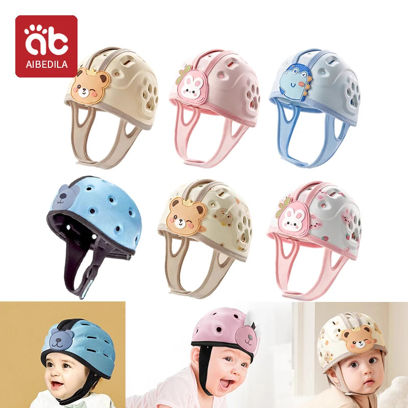 Baby Helmet Hat Lightweight Anti Collision Anti Fall Crawling Walking Protector Adjustable Head Protector Hats for Infant Kids
