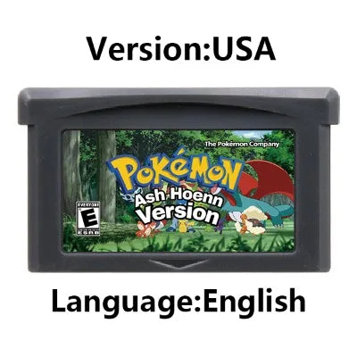 GBA Game Cartridge (32-bit, Pokemon Series, Odyssey Cloud White, FireRed & Silver Rival Rom Hack)
