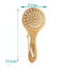 Baby Hair Brush and Comb Set for Newborn - Massage Bath & Shower - Custom Logo Mini Baby Wooden Hair Brush for Kids