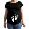 Summer Maternity Short Sleeve T-shirt Women Clothing Pregnant Zipper Twins Print Plus Size S-3XL Funny T-shirt Top Tees