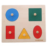 Montessori Wooden Geometric Shape Sorting Puzzle - Colorful Educational Toy for Toddlers & Preschoolers
