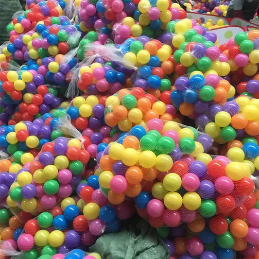 100 Pcs Colorful Soft Water Balls – Eco-Friendly Air-Filled Balls for Pool, Tent, or Ocean Wave Play, Baby & Kids Toy