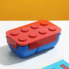 DIY Building Block Bento Lunch Box for Kids - Sealed Portable School Lunch Box for Picnic, Fruit & Salad