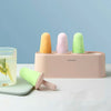 Silicone 4-Hole Popsicle Mold Ice Cream Maker DIY Tray For Kids