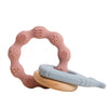 1pc Baby Teether Music Rattle - Animal Crochet Rattle, Elephant & Giraffe Wooden Ring, Babies Gym Montessori Children’s Toys