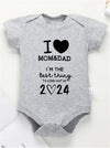 I Love Mom & Dad Baby Romper – Cute Newborn Bodysuit for Boys & Girls, Comfortable Cotton Outfit