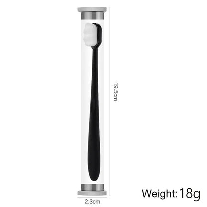 Eco-Friendly Ultra-Fine Soft Bristle Manual Toothbrush for Adults & Kids - Deep Cleaning with Flat & Wave Head for Oral Care