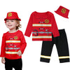 Toddler Boys Prince Charming Costume – Halloween Fireman Outfit, Infant Photography Clothing & Baby Carnival Cosplay Striped Prisoner