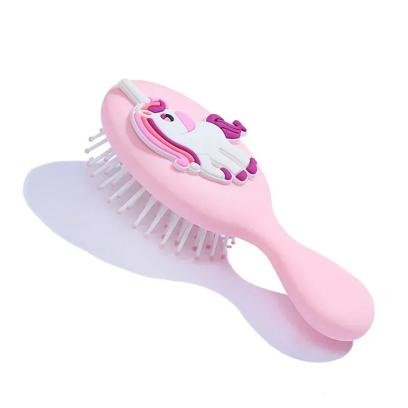 Girls Hair Comb – Candy Color Hairbrush for Scalp Massage, Wet & Curly Detangle Brush for Women and Kids, Baby Pink