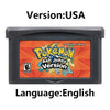 GBA Game Cartridge (32-bit, Pokemon Series, Odyssey Cloud White, FireRed & Silver Rival Rom Hack)