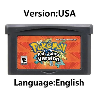 GBA Game Cartridge (32-bit, Pokemon Series, Odyssey Cloud White, FireRed & Silver Rival Rom Hack)