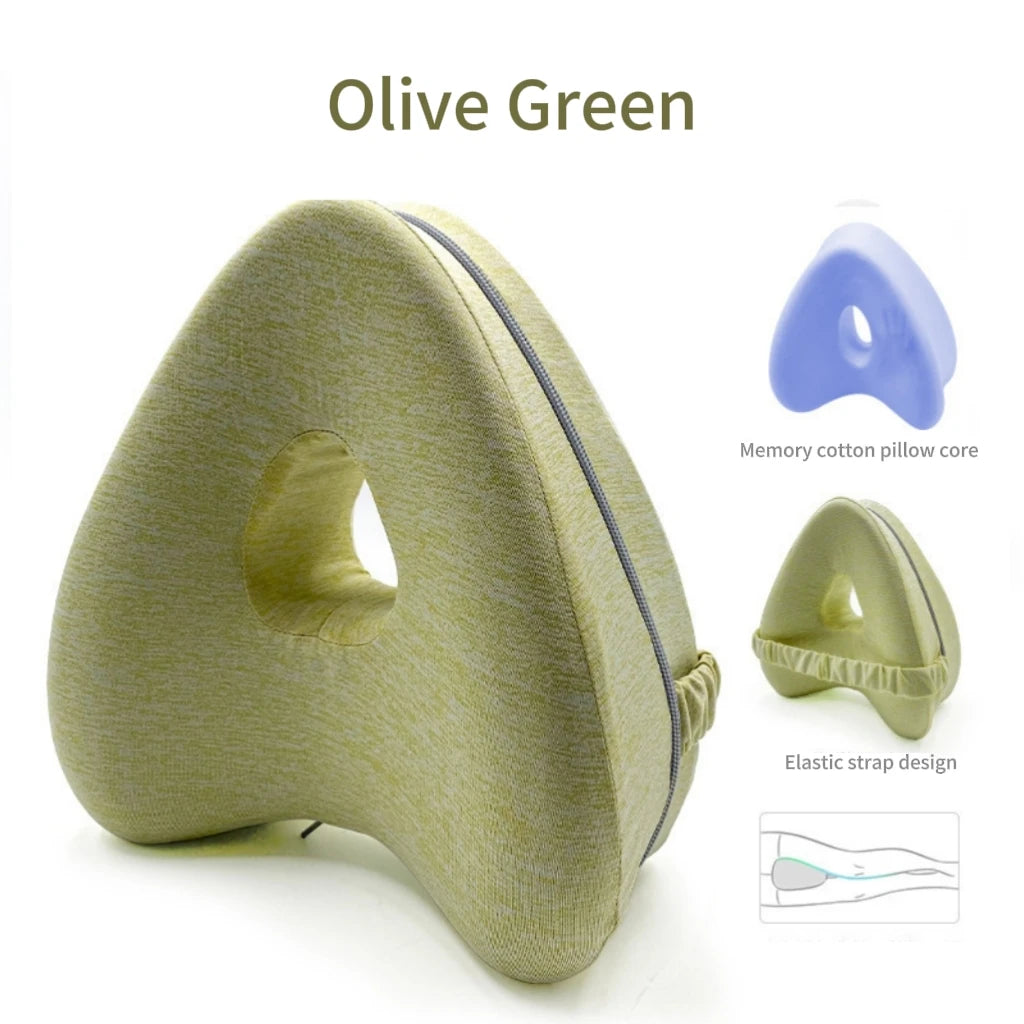 Pregnancy Heart-Shaped Leg Pillow – Memory Cotton Maternity Body Pillow for Edema Relief & Side Sleeping