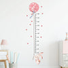 3-Pack Cartoon Animal Height Ruler Wall Stickers - Waterproof Removable PVC Growth Chart for Kids Room, Nursery & Playroom