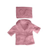 Baby Photography Props Baby Hooded Robe with Belt Bathrobes Bath Towel Cucumber Slipper Set Creative Photo Outfit for 0-3 Months