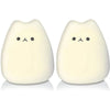 LED Cat Night Light for Kids Silicone Cute Nursery Multicolor Portable Christmas Gift