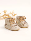 Baby Booties Velvet Anti-Slip Rubber Sole Cozy Winter Prewalker Shoes for Newborn Infant Boys and Girls