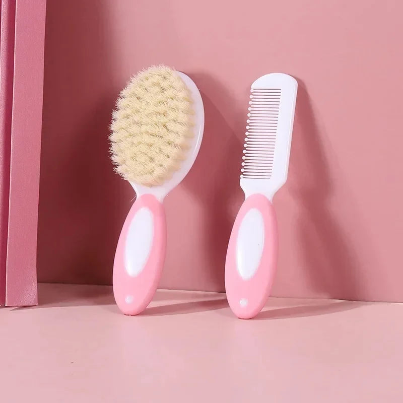 2Pcs Set Baby Care Comb - Anti-scratch Boy & Girl Hairbrush - Newborn Hair Brush, Infant Comb & Head Massager