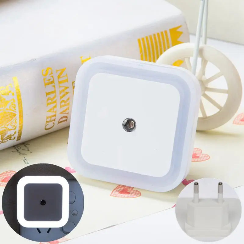 Wireless LED Night Light Sensor Mini EU/US Plug for Kids Room Bedroom Living Room Decoration