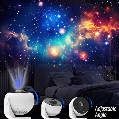 Galaxy Projector Pro 360° Rotating Starry Sky Planetarium Lamp – 12-in-1 Night Light for Kids Bedroom, Valentine's Day Gift